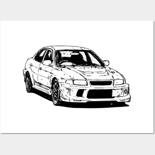 Ichijo's Mitsubishi Lancer Evolution 2 [ Initial D ] Posters and Art